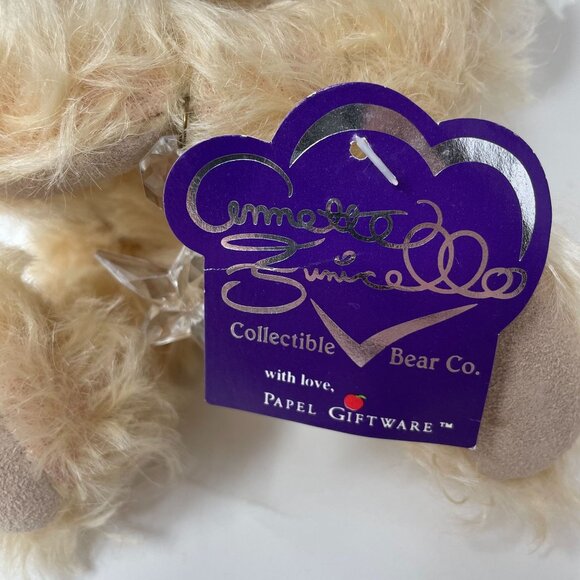 Annette Funicello Angel Bear Wings Star Charm Ribbon Hat Plush Stuffed Animal - Picture 6 of 9